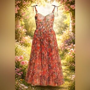 NWT ***SOLD OUT*** HUTCH BRIANNA SHOULDER TIE MAXI DRESS